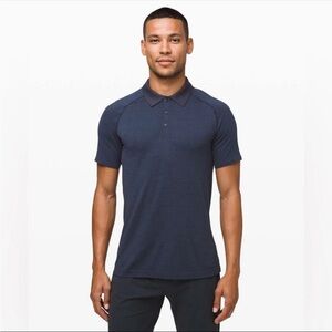 lululemon metal vent tech 2.0 polo minb/trnv size large BRAND NEW